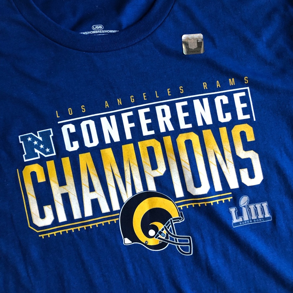 Los Angeles Rams NFL NFC Champions Tshirt SZ L
